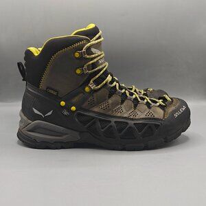 SALEWA ALP FLOW MID GTX Waterproof Rugged Hiking Boots Men's US 9.5 / EUR 42.5